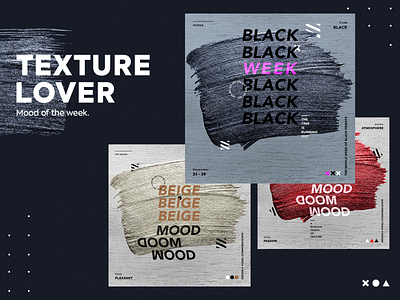 Texture lovers abstract art black black friday branding brush color design details graphic design identity illustration mood poster texture typography weeklyconcept