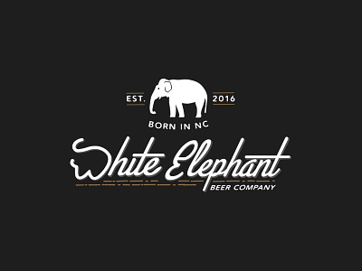 White Elephant Beer Company Logo beer elephant logo