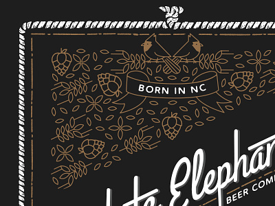 White Elephant Beer Company - Badge Logo badge beer elephant logo
