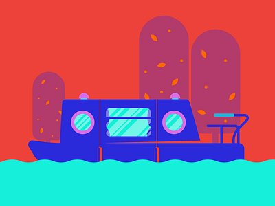 Neon Narrowboat