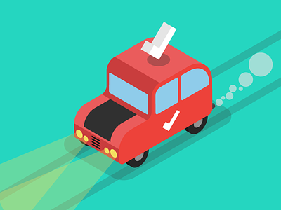 Driving test pass car icon iconography illustration isometric vector