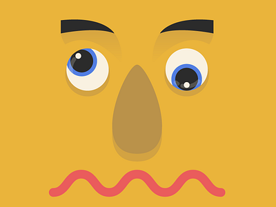 Wierdface design face icon illustration vector