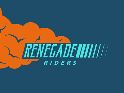 Renegade Riders - Smoke badge branding illustration logo motorbike vector