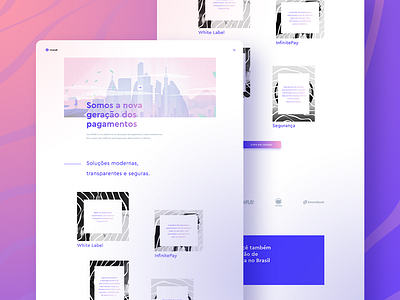 Cloudwalk - Home Page interface art direction color colorful concept creative design home page homepage payment site typography ui ui design ux ux design web website white work