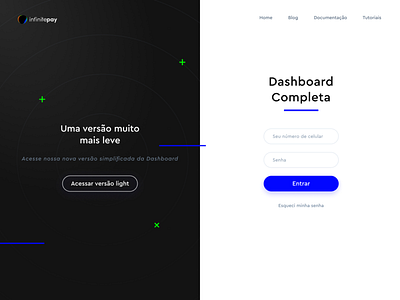 InfinitePay - Login Page interface art direction black white branding button concept creative dashboad design enter form icon interface login site typography ui ux web webdesign website