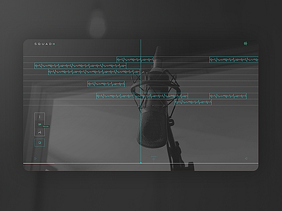 Squad - Website app art direction audio black branding concept creative design green icon interface music site timeline track ui ux vector web website