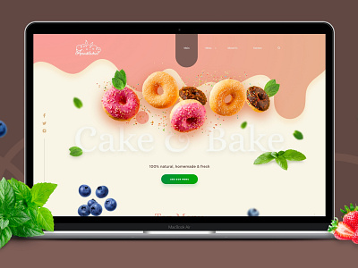 Anastasia Cake & Bake UX/UI branding design illustration logo typography ui ux web webdesign website