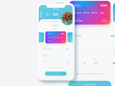 Daily UI #002 - Credit Card Checkout app daily ui dailyui dailyui 002 dailyui002 design illustration ui ux vector web