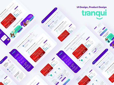 UI Design - Tranqui Web App app design illustration typography ui ux web