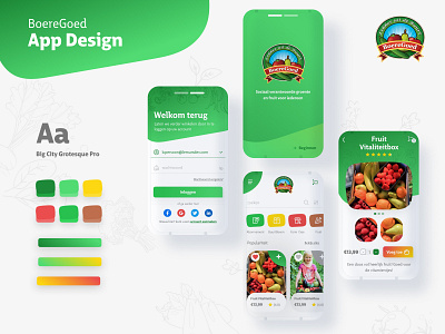 Mobile App Design - BoereGoed app design mobile mobile app mobile app design mobile ui ui