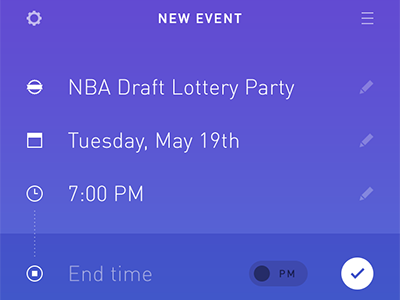 Simple Event Planner for iOS