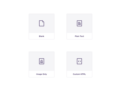 Simple Email Template Cards