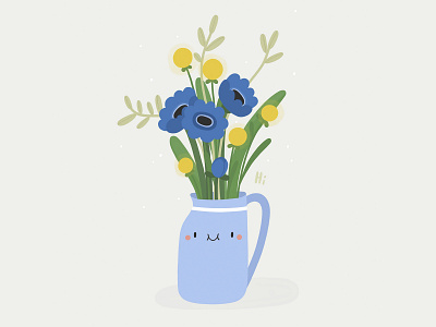 Blue flowers