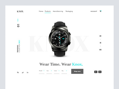 Knox Hybrid Smart Watch branding design graphic design illustration logo real estate ui website