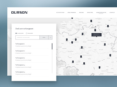 Store locator clean field form interactive locator map search store ui ux web design webshop