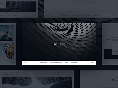 Mensor website building classy dark estate minimal property real responsive ui ux web website