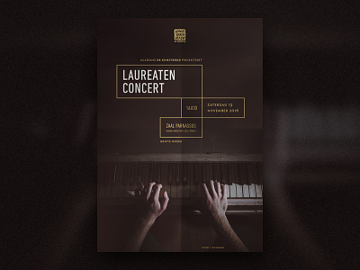 Music poster advertising affiche classic concert dark flyer music piano poster print typography