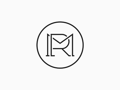 MR logo brand branding geometric identity lettering lines logo logotype monoline type typography