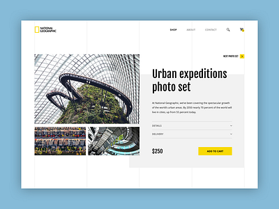 National Geographic - Photo set 📸 grid interface national geographic photo set product page ui ux