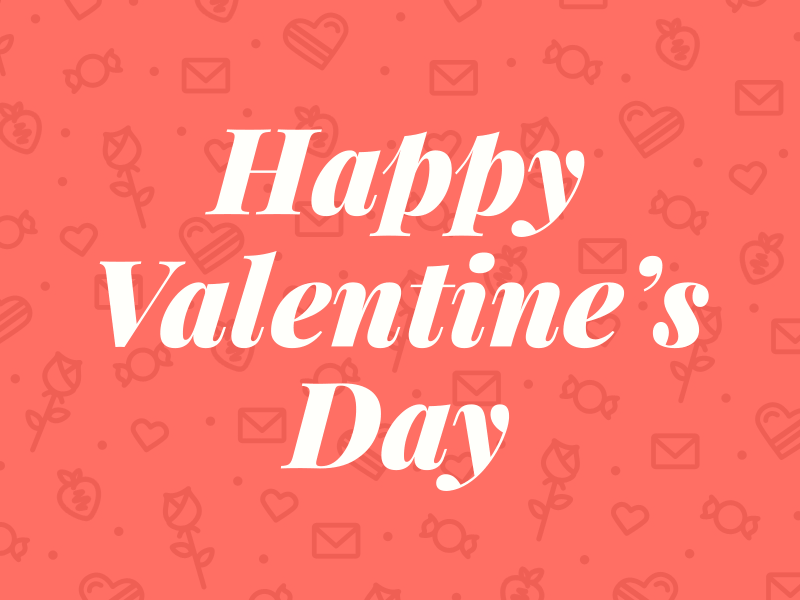 Happy Valentine's Day! animation galentinesday icons pattern valentinesday