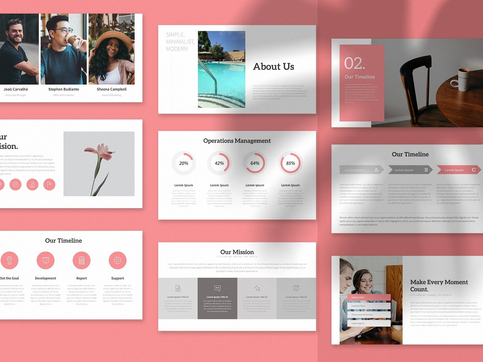 Desva Minimalist Powerpoint Template #3 by StudioGB on Dribbble