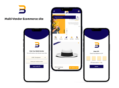 Multi-Vendor Ecommerce site app branding design ui ux