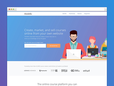 Thinkific Landing Page