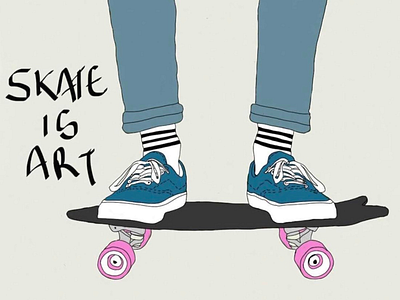 skate is art design illustration