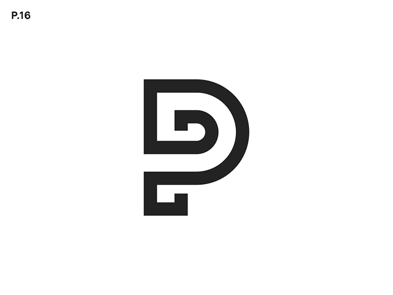 Animated P animated p animated type animation lettering logo p type