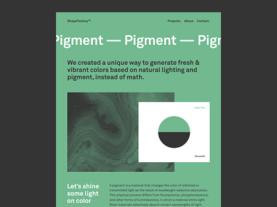 ShapeFactory™ Website design grid layout minimal type