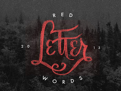 RedLetter chalk letter type