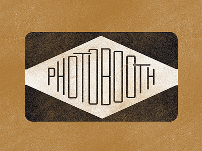 PhotoBooth grain logo photobooth texture typography