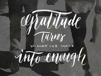 Gratitude forfun gratitude lettering typography