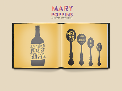 Mary Poppins (WIP) mary poppins school project silhouettes type typography wip