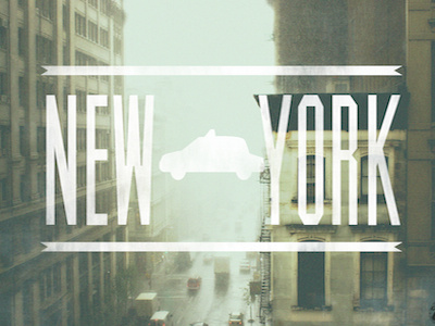 New York around the world new york typography