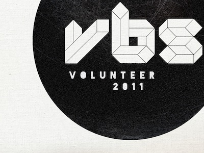 VBS volunteer church grungy logo vbs