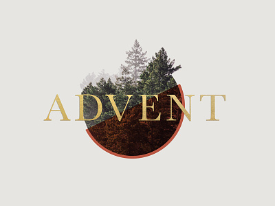 Advent Series advent christian christmas church church media goldfoil pine