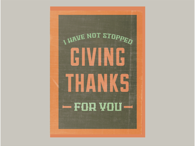 Giving Thanks bible ephesians typography word