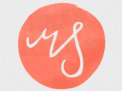 Personal circle handwritten logo