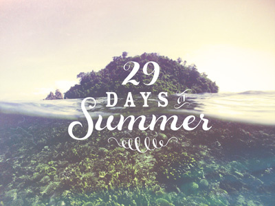 Days of Summer days fun sea summer title typography