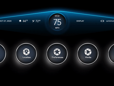 Dispaly ai app automotive car icon interactive ui ux