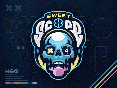 SWEET SCOPE bold branding esports gamers gaming gaming logo illustration lettering mascot sportslogo typeface typography