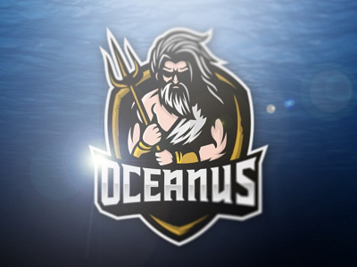 OCEANUS esports game gaming logo logodesign mascot minotaur team logo
