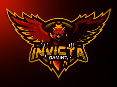 INVICTA Gaming bold branding esports game gamers games gaming logo illustration logodesign logos mascot team logo