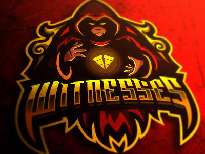 Team Witnesses black bold branding esports illustration logo mascot sports strong