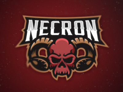NECRON bold branding esports gaming gaming logo illustration logo sportslogo vector