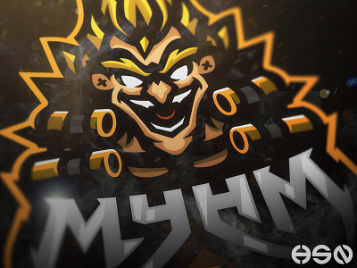 MAYHEM - Junkrat From Overwatch bold branding cool esports gaming illustration logo music sportslogo streamers twitch vector