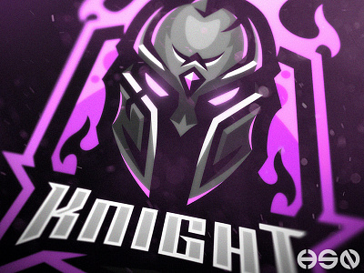 KNIGHT bold branding cool esports gaming illustration logo music sportslogo streamers twitch vector