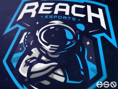 REACH eSports bold esports gaming logo mascot mean strong