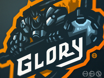 GLORY bold branding esports game gamers gaming gaming logo illustration logo logodesign mascot overwatch sports sportslogo team logo twitch
